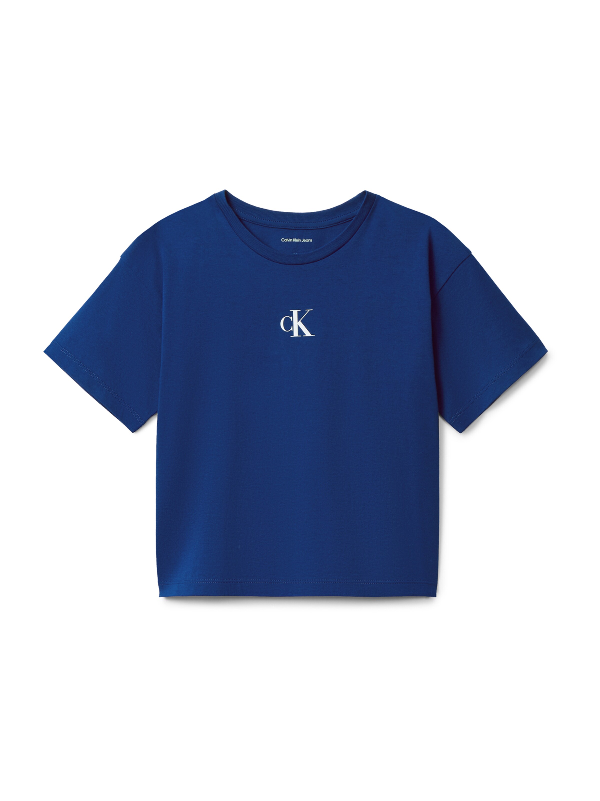 T-Shirt Calvin Klein Jeans en bleu : devant