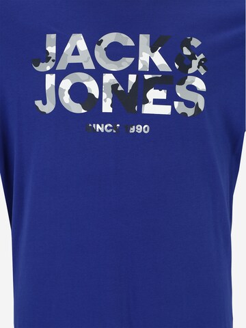 Jack & Jones Plus Tričko 'JAMES' – modrá