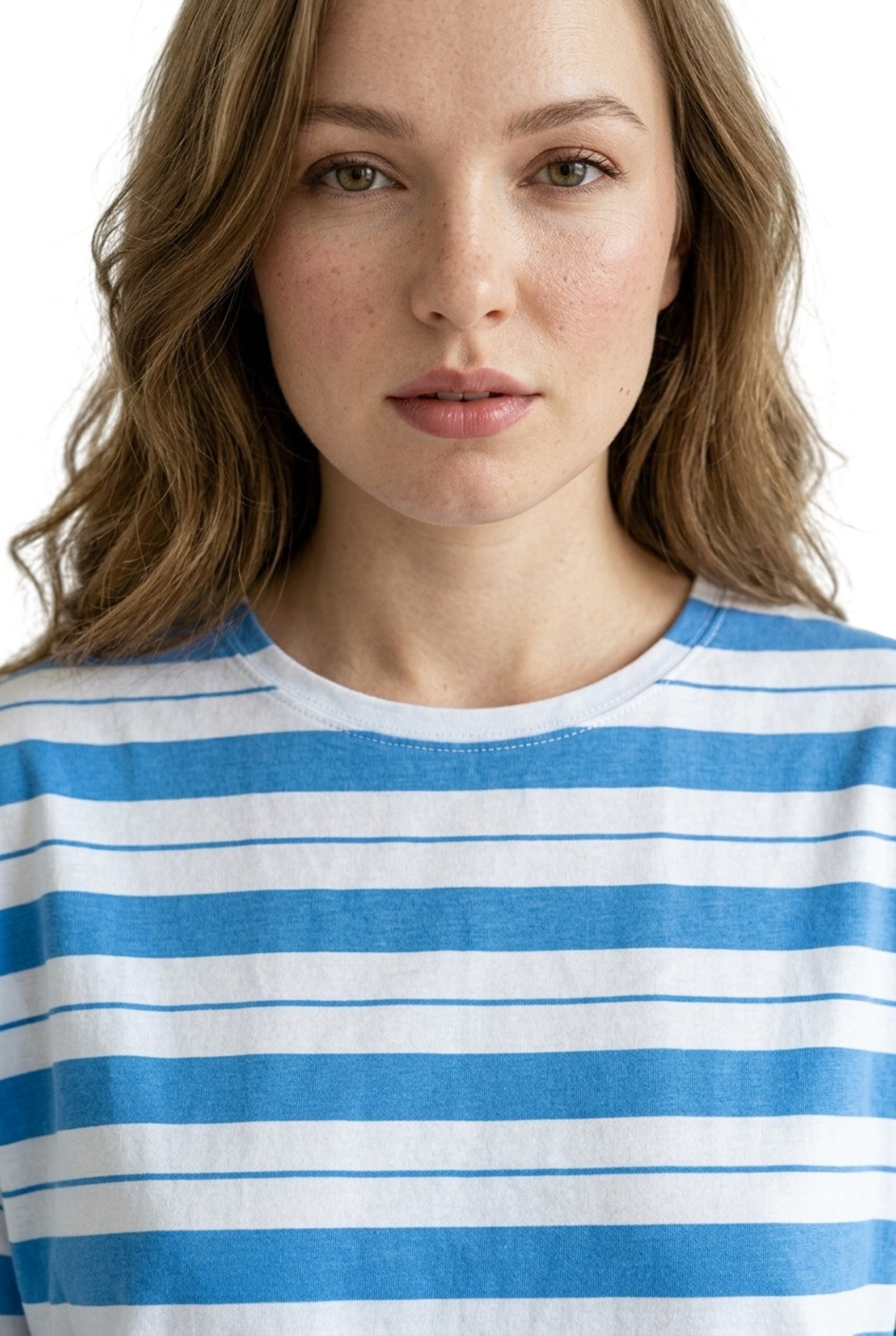 T-shirt Stil Diva en bleu