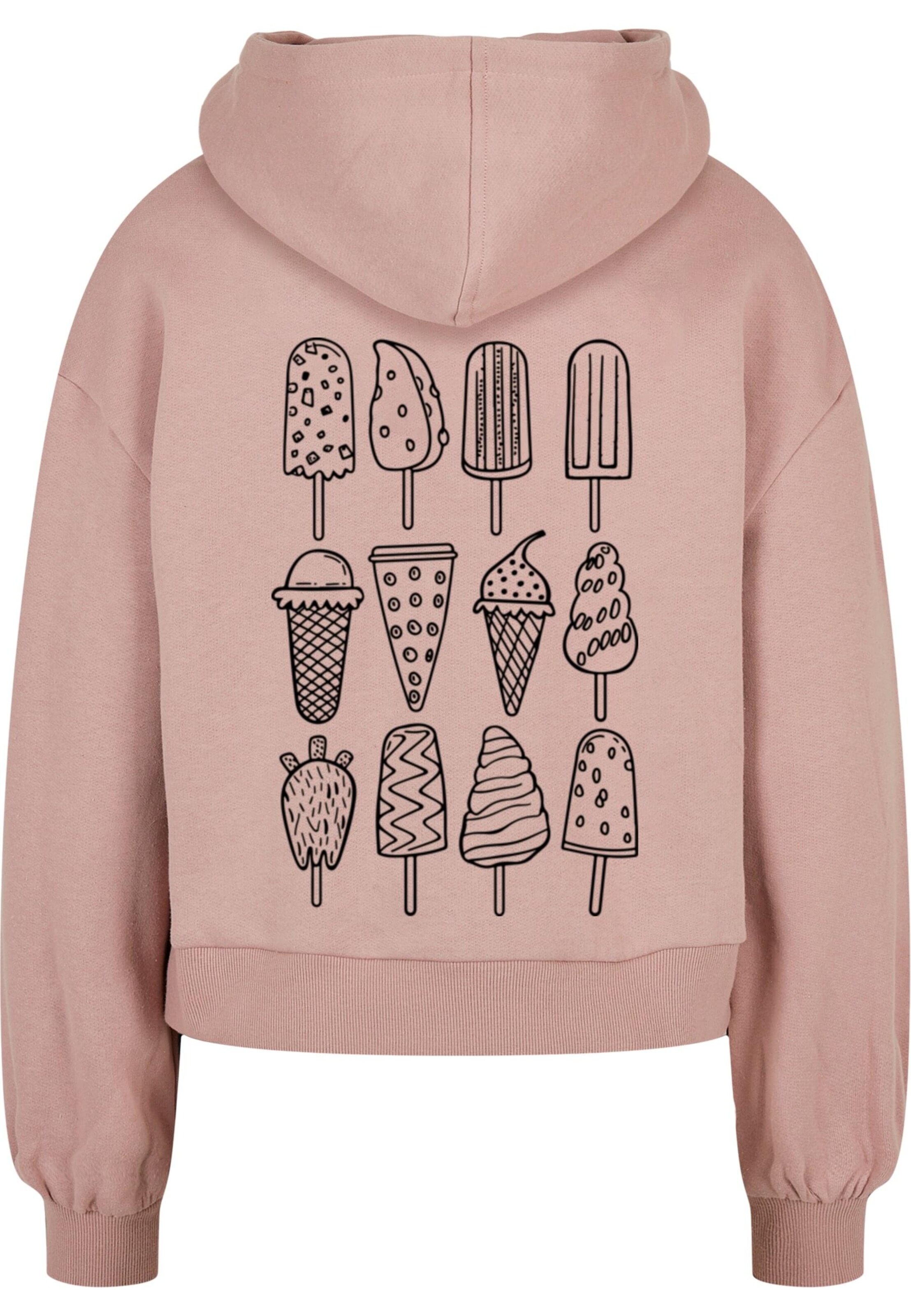 Merchcode Sweatshirt 'Ice Cream' in Pink