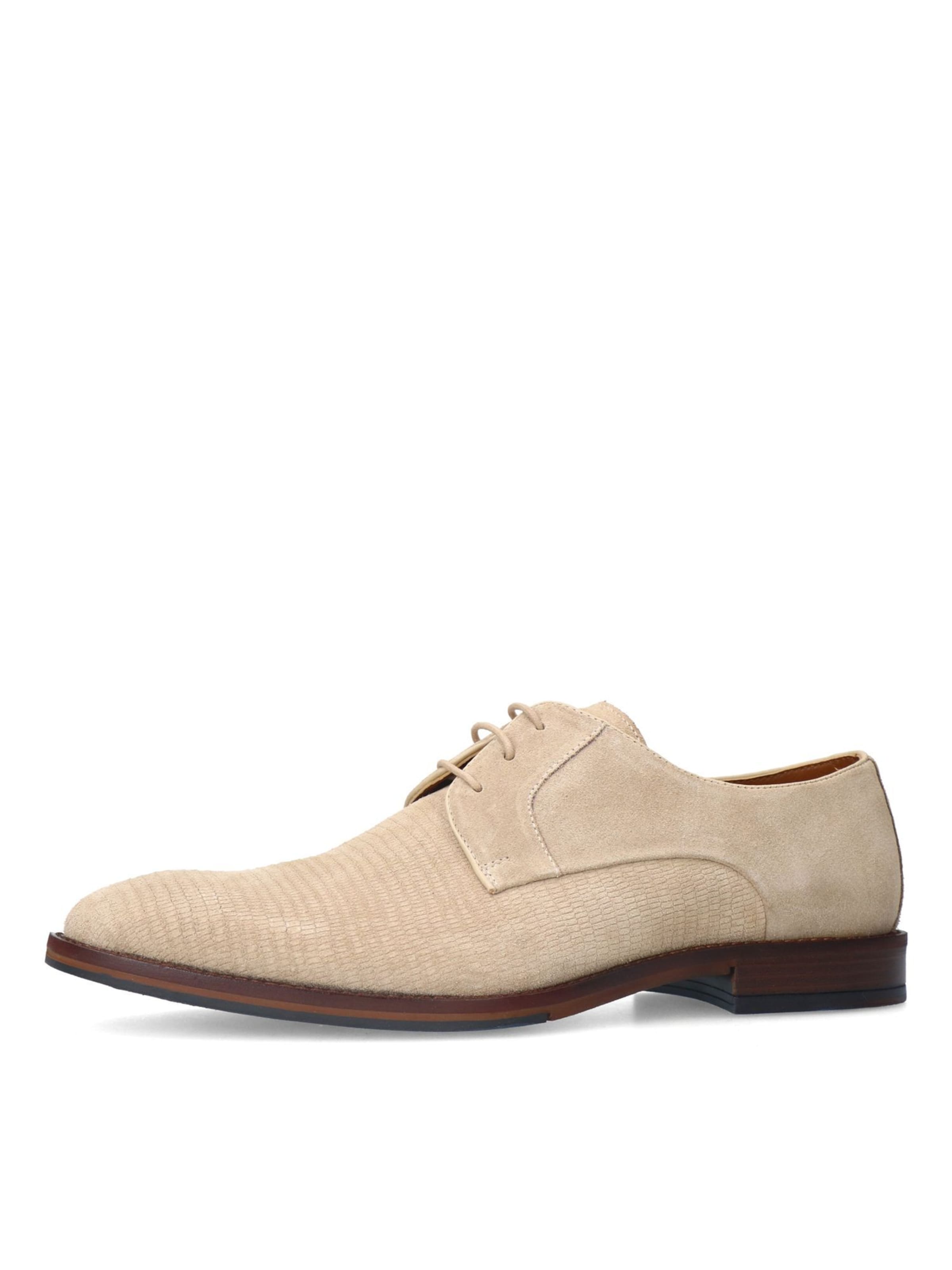 Chaussure à lacets MANFIELD en marron : devant