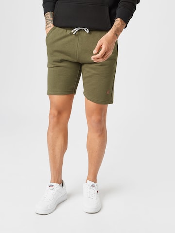 INDICODE JEANS Regular Pants in Green: front