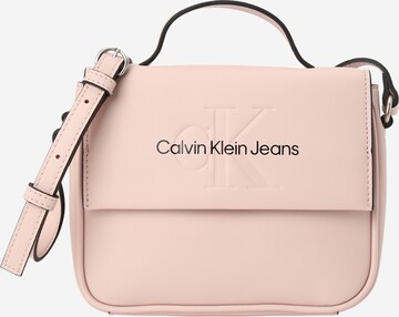 Calvin Klein Jeans Чанта с презрамки в розово: отпред