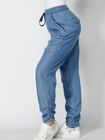 KOROSHI Tapered Jeans in Blau