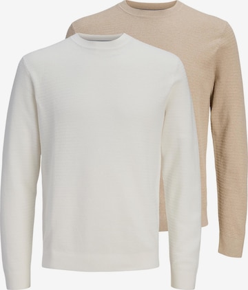 JACK & JONES Sweater 'Bluriley' in Brown: front