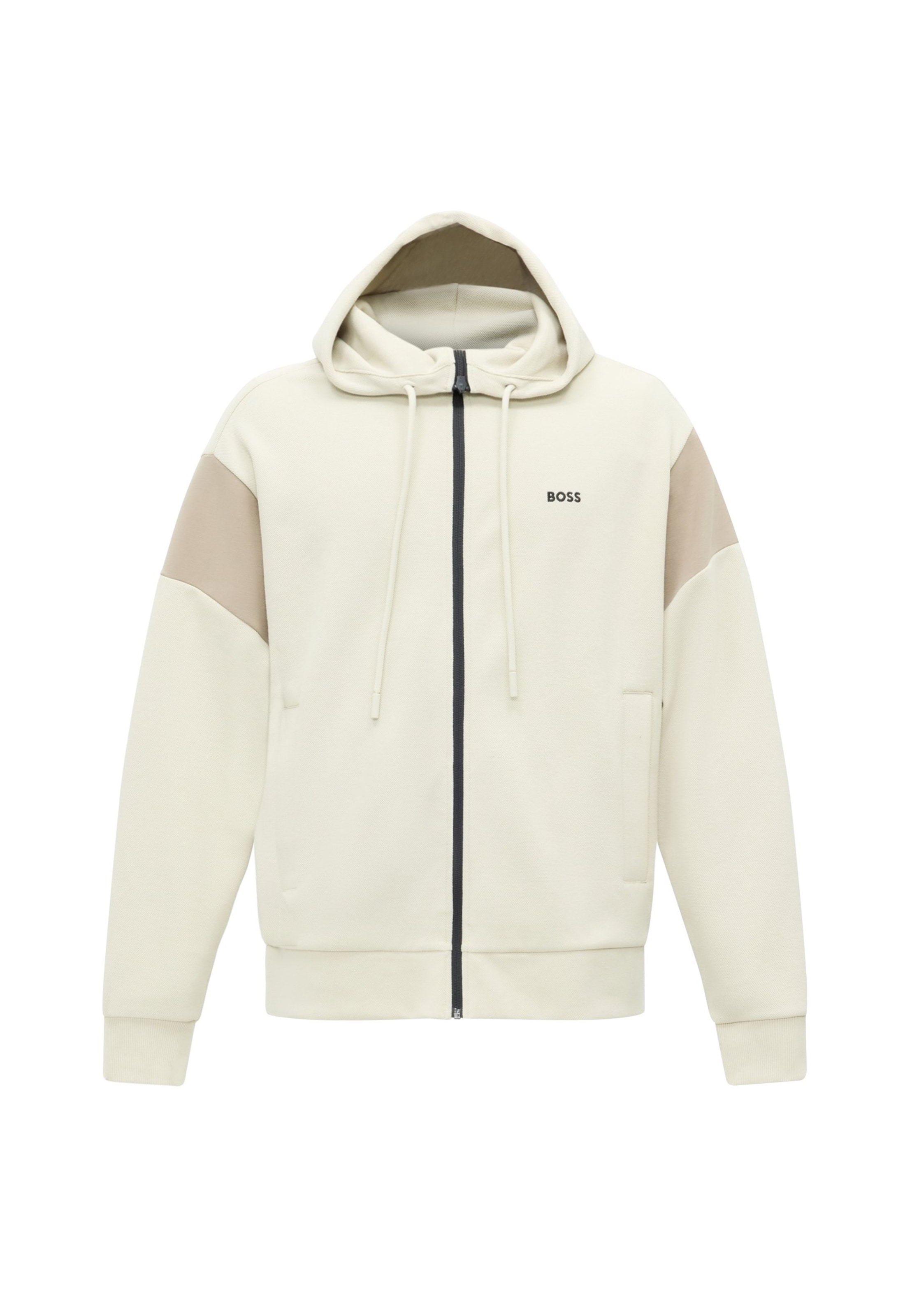 Veste de survêtement 'Union Saggy' BOSS en beige : devant