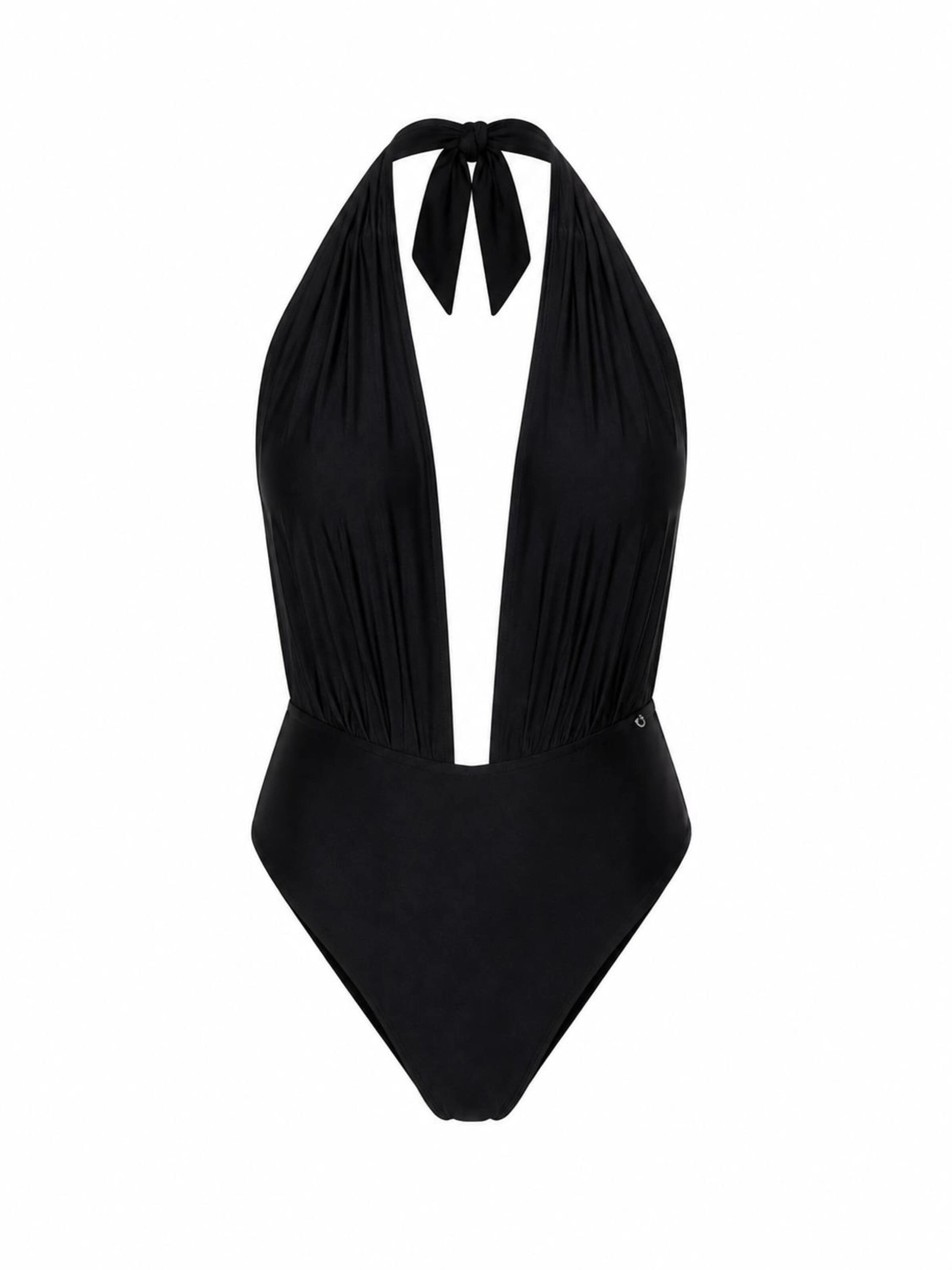 High neck Costume intero 'Amalya' di Hobo Sapiens in nero: frontale