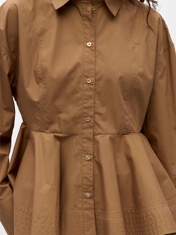 OBJECT Bluse 'OBJKenny' i brun