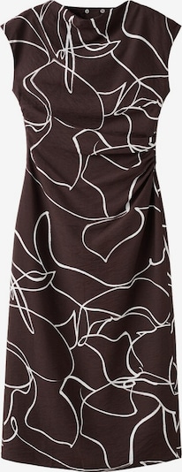 MANGO Mekko 'Daniela' värissä ruskea / valkoinen, Tuotenäkymä