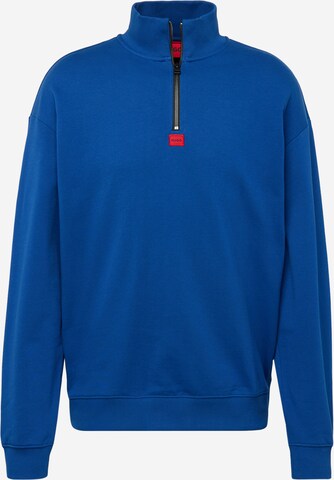 HUGO Sweatshirt 'DURTY' in Blauw: voorkant