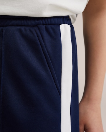 WE Fashion Широка кройка Панталон в синьо