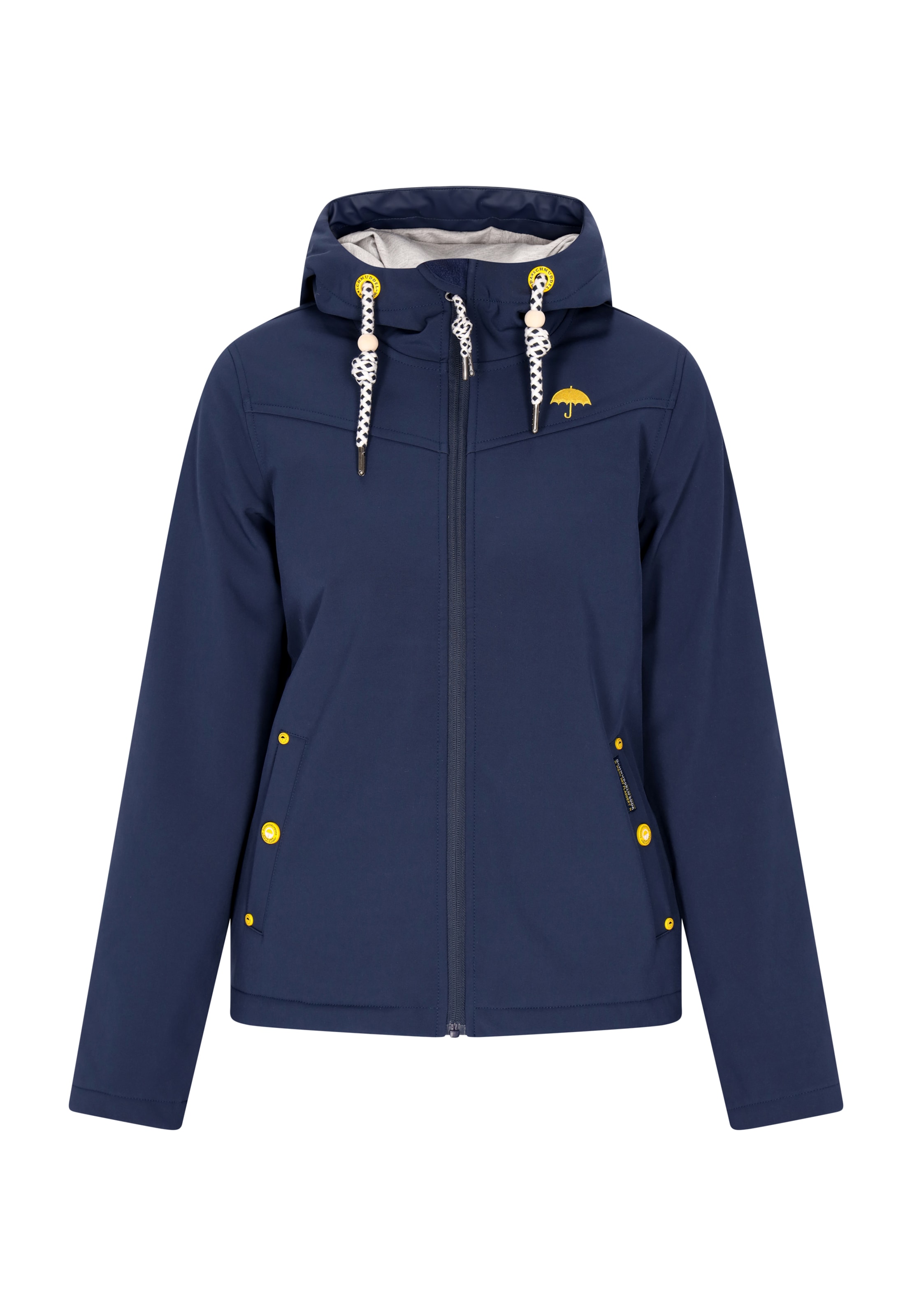 Schmuddelwedda Outdoorová bunda - Modrá: predná strana