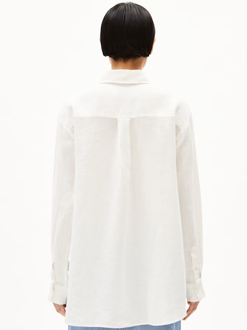 ARMEDANGELS Bluse MAALGAA PURE LINO in Weiß