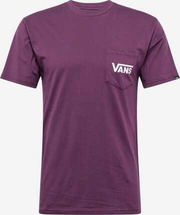 T-Shirt VANS en violet : devant