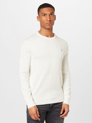 Pull-over Polo Ralph Lauren en blanc : devant