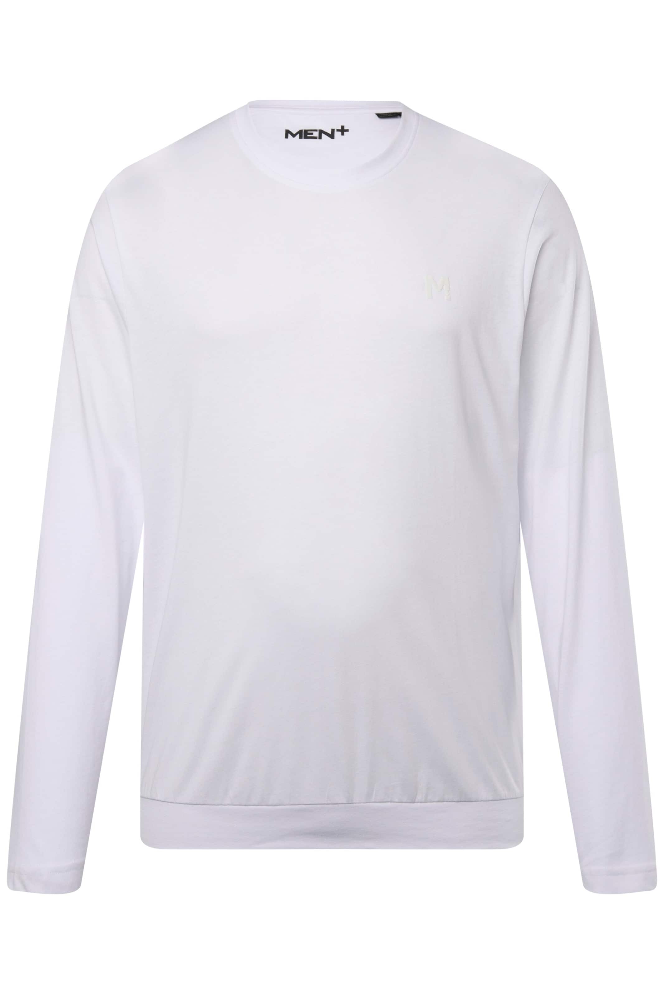T-Shirt Men Plus en blanc : devant