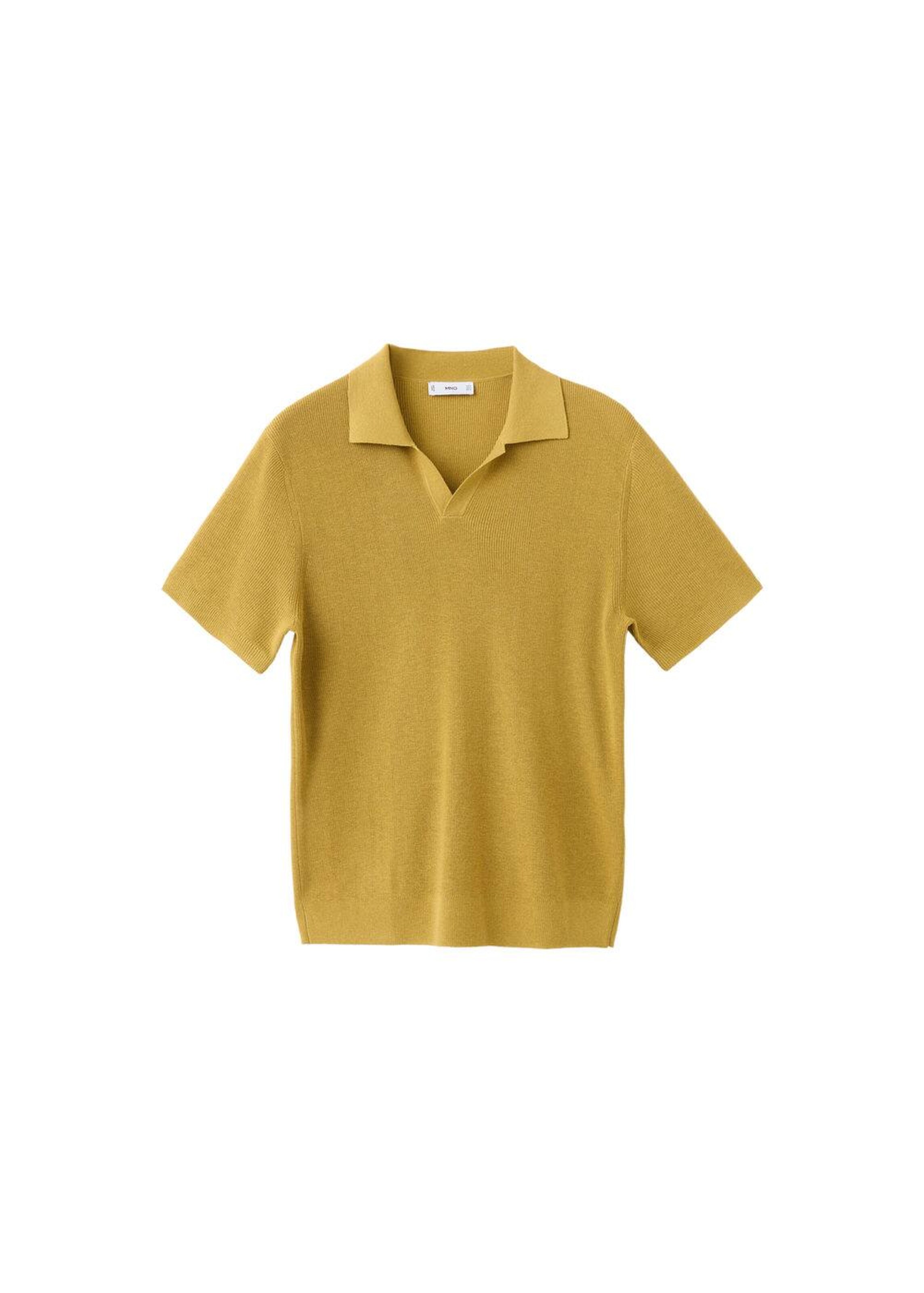 MANGO MAN Shirt 'Lino' in Yellow: front