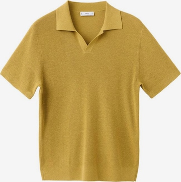 MANGO MAN Poloshirt 'Lino' in Gelb: Vorderseite