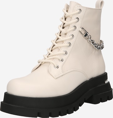 ALDO Lace-Up Ankle Boots 'GRANDEUR' in White: front