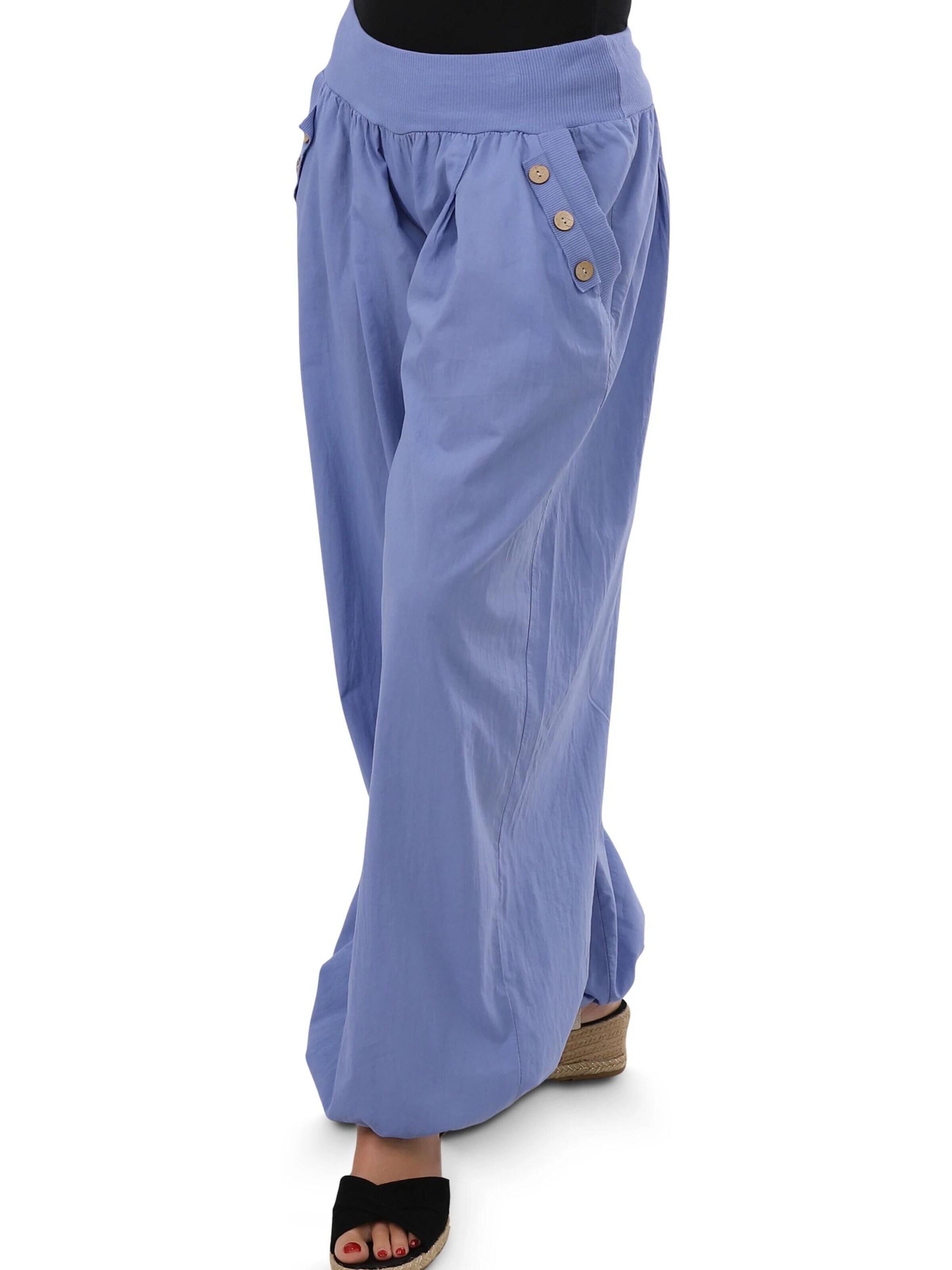 malito more than fashion Loose fit Harem Pants in Blue