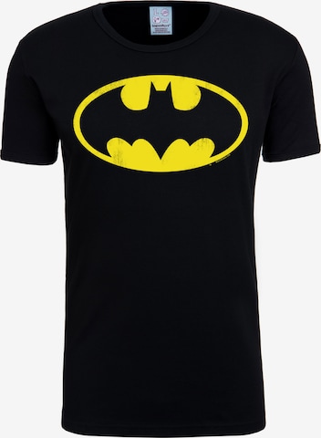LOGOSHIRT T-Shirt 'Batman-Logo' in Mischfarben: predná strana