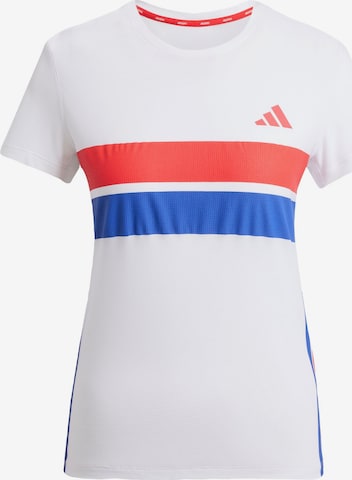 ADIDAS PERFORMANCE - Camiseta funcional 'Adizero Retro' en blanco: frente
