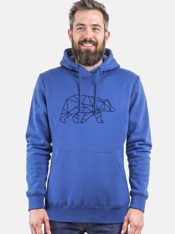 FORSBERG Sweatshirt 'Pettarson Hoodie mit Logo' in Blue
