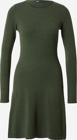 ONLY Knitted dress 'NEW DALLAS' in Green: front