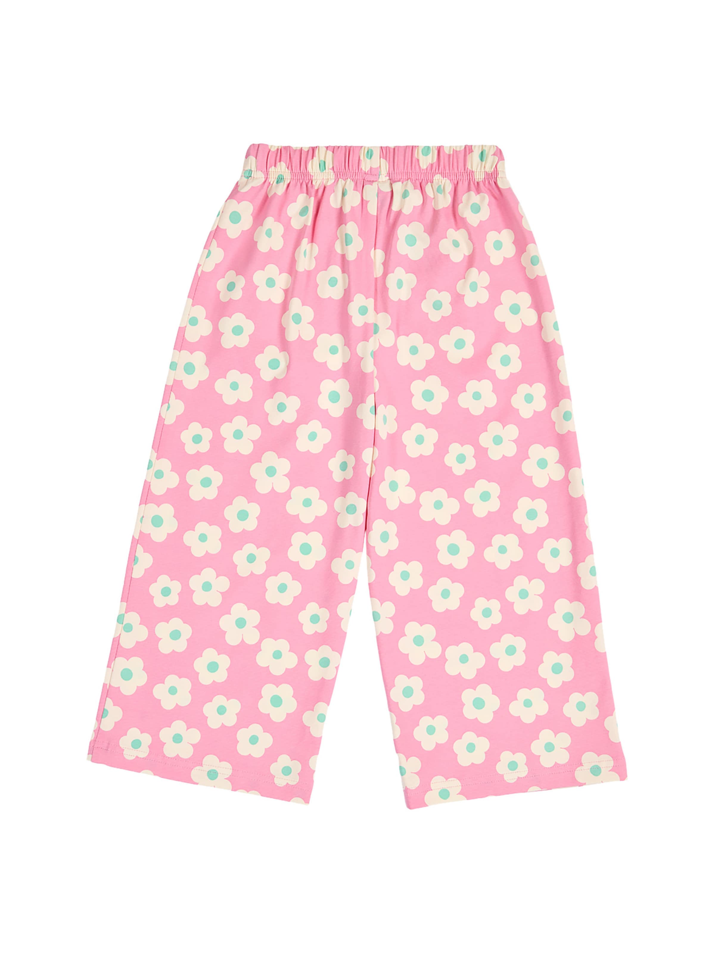 Fred's World by GREEN COTTON - Perna larga Calças em rosa