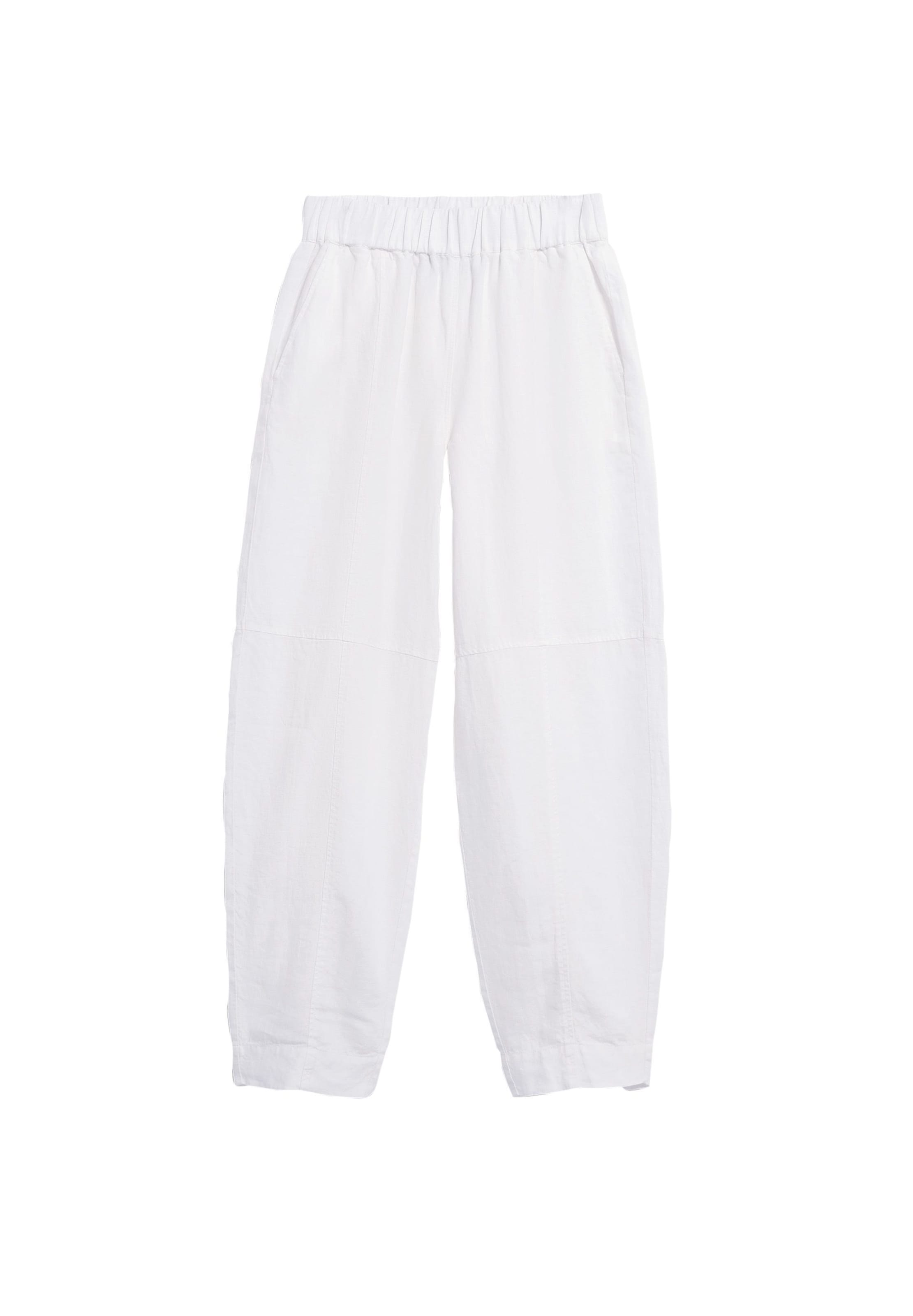 ARMEDANGELS Broek in Wit: voorkant