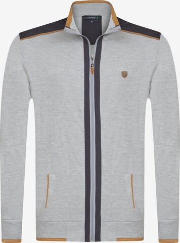 Sir Raymond Tailor Zip-Up Hoodie 'Specter' in Grey: front