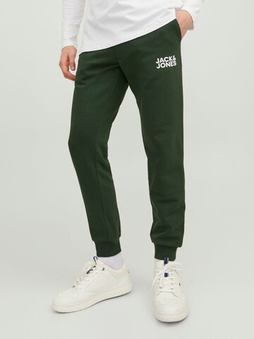 JACK & JONES Tapered Housut 'Gordon' värissä vihreä: edessä