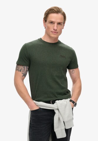 Maglietta 'Essential' di Superdry in verde: frontale