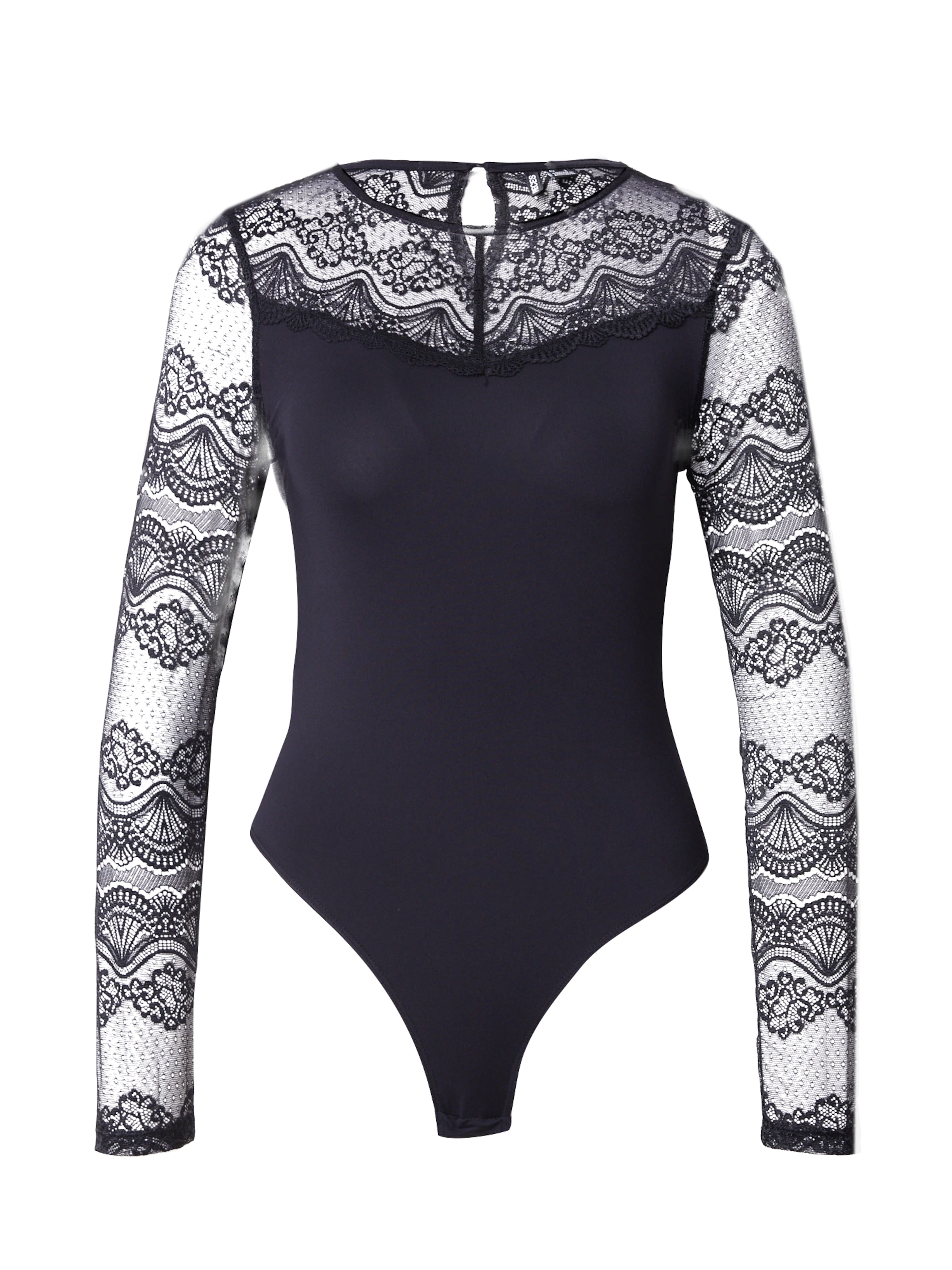 PIECES Bodisärk 'SINNA', värv must: eest vaates