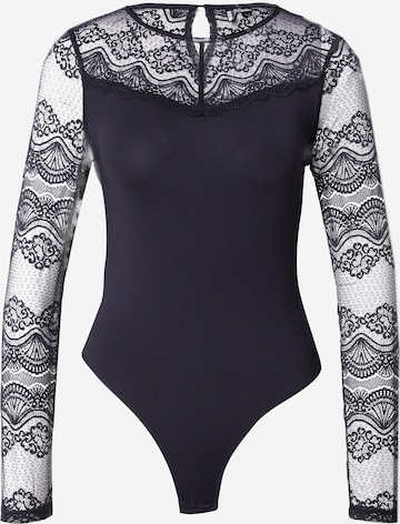 PIECESBodi majica 'SINNA' - crna boja: prednji dio