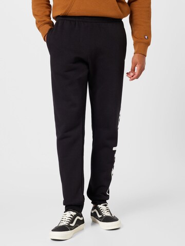 Effilé Pantalon 'Classic' Champion Authentic Athletic Apparel en noir : devant