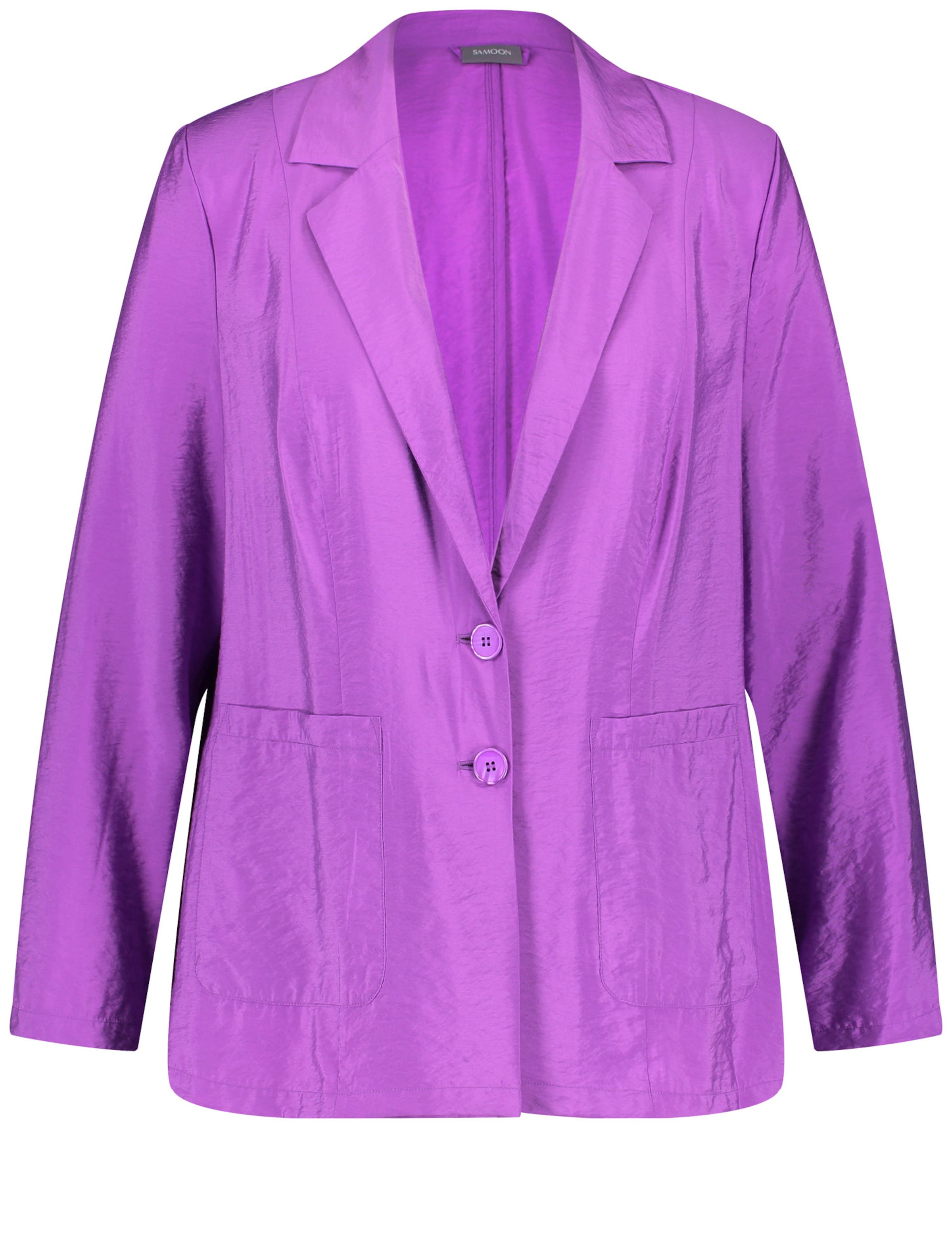 SAMOON Blazer in Purple: front