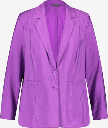 SAMOON Blazer in Purple: front