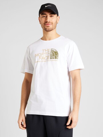 T-Shirt 'RUST 2' THE NORTH FACE en blanc : devant