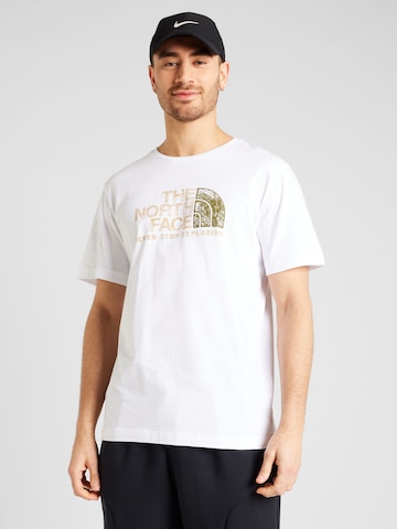 T-Shirt 'RUST 2' THE NORTH FACE en blanc : devant