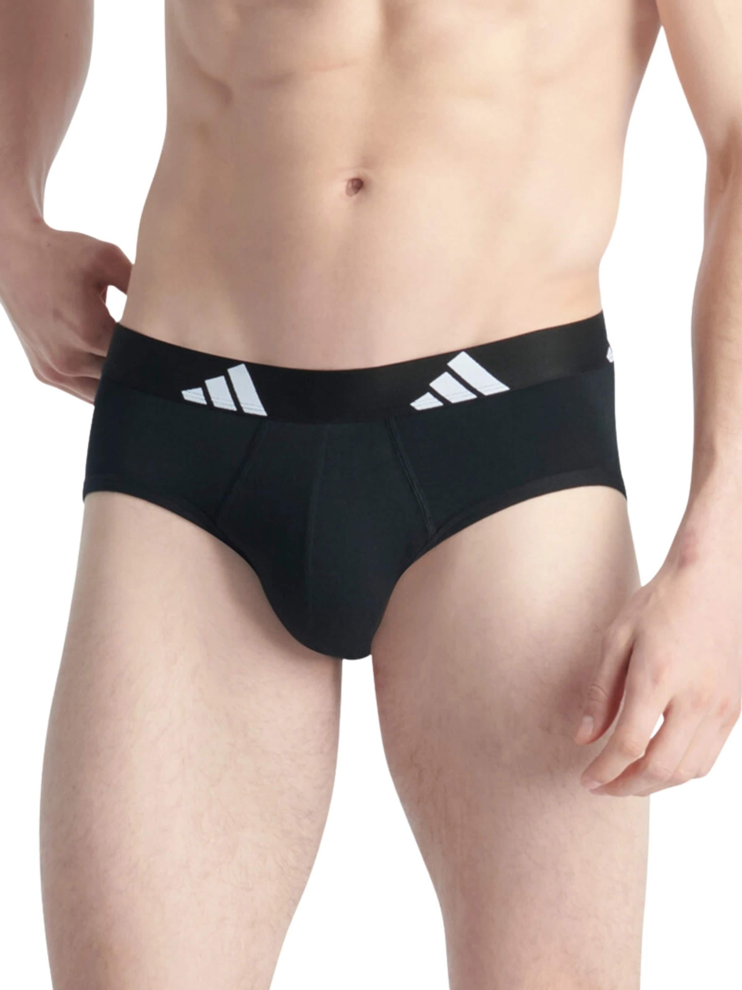 ADIDAS SPORTSWEAR - Calzoncillo boxer 'Bipack slips adidas negro/blanco active flex cotton pack' en Mezcla de colores: frente
