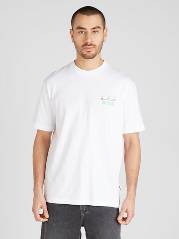 BOSS Bluser & t-shirts 'Records' i hvid