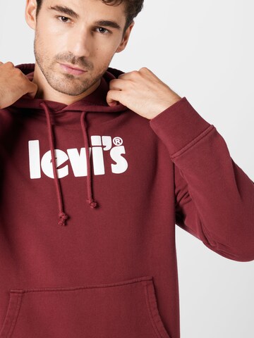 LEVI'S ® Regular fit Tréning póló 'Relaxed Graphic Hoodie' - piros