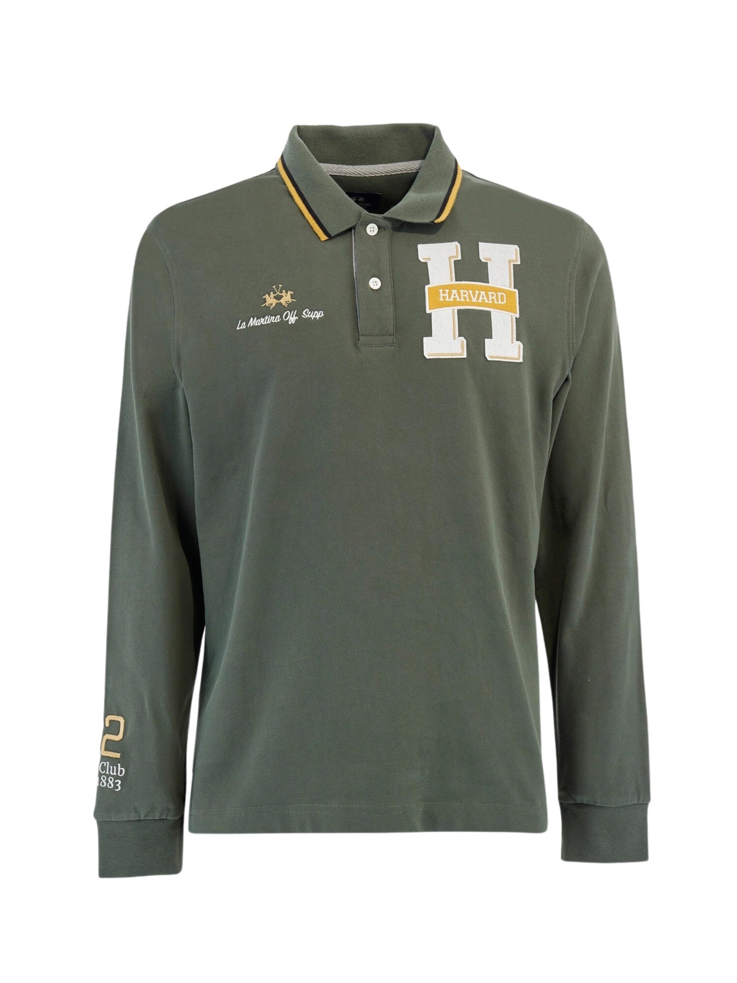 Maglietta 'Walden' di La Martina in verde: frontale