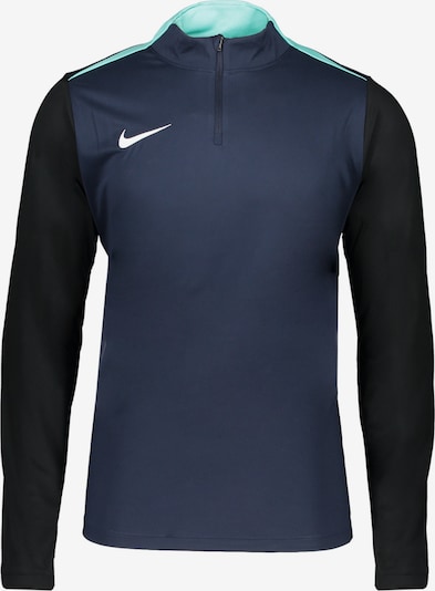 NIKE Sportska sweater majica u mornarsko plava / tirkiz / crna / bijela, Pregled proizvoda
