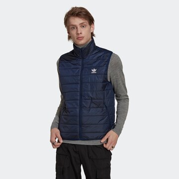 ADIDAS ORIGINALS Vest 'Padded Stand Collar  ' in Blue: front