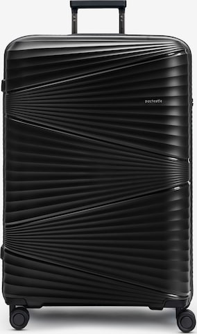 Pactastic Trolley 'The Large' in Zwart: voorkant