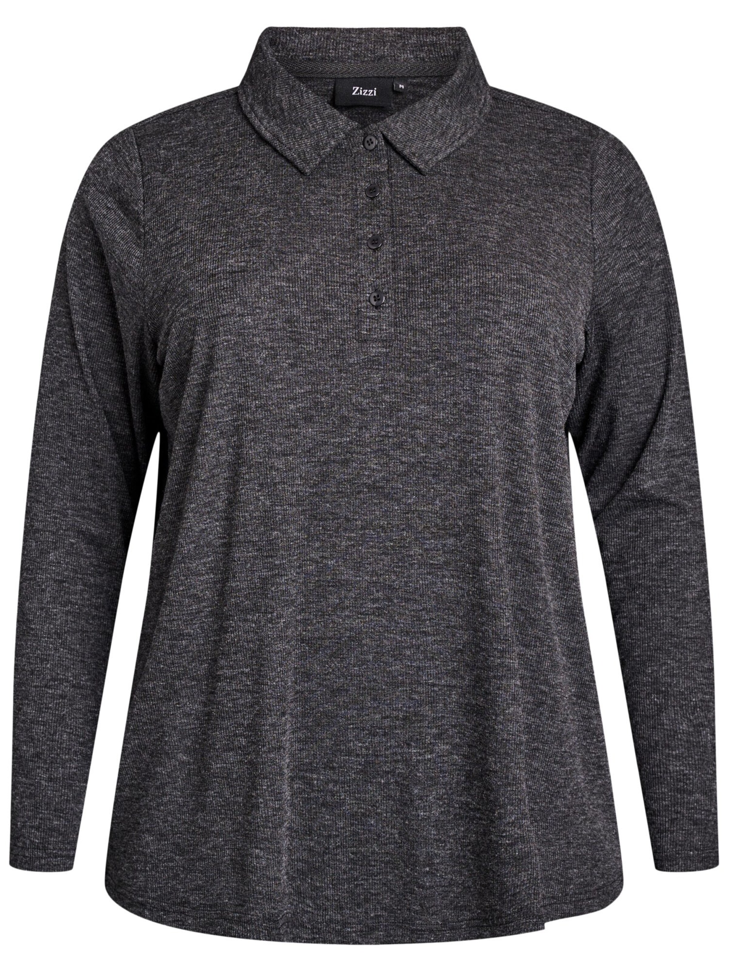 Zizzi Blúz 'Cainna' - szürke: elől