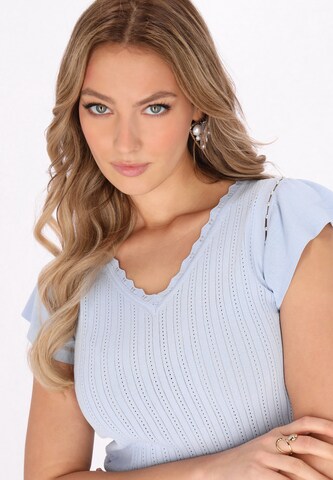 faina - Top en azul
