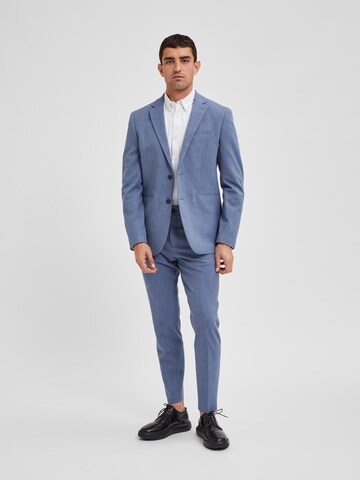 Slim fit Sacou Business 'Josh' de la SELECTED HOMME pe albastru